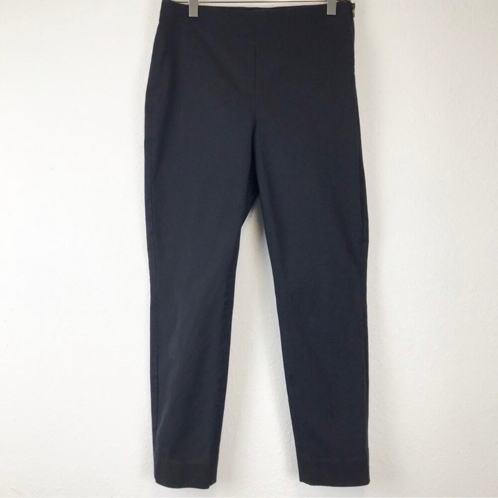 Everlane The Side-Zip Cotton Blend Cropped Black Trouser Pants Career Size 4